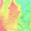 Calderon topographic map, elevation, relief