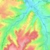 Gulpen topographic map, elevation, relief
