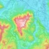 Untersberg topographic map, elevation, relief