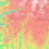 West Agder topographic map, elevation, relief