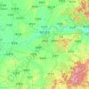 哈尔滨市 topographic map, elevation, relief