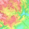 Huelgoat topographic map, elevation, relief
