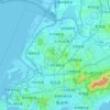 市北区 topographic map, elevation, relief