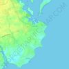 Loctudy topographic map, elevation, relief