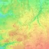 Hechtel-Eksel topographic map, elevation, relief