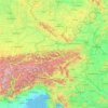 Österreich topographic map, elevation, relief