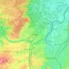 Lanaken topographic map, elevation, relief
