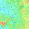 钢城区 topographic map, elevation, relief