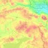 Ağrı topographic map, elevation, relief