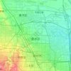 金水区 topographic map, elevation, relief