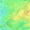 Oostham topographic map, elevation, relief