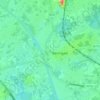 Beringen topographic map, elevation, relief