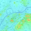 南京市 topographic map, elevation, relief