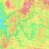 Lower Franconia topographic map, elevation, relief