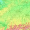 Swabia topographic map, elevation, relief