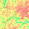 Sombreffe topographic map, elevation, relief