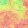 Middle Franconia topographic map, elevation, relief