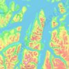 Troms topographic map, elevation, relief