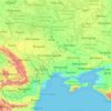 Украина topographic map, elevation, relief