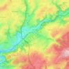 Verviers topographic map, elevation, relief