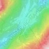 Andalo topographic map, elevation, relief