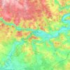 Kelheim topographic map, elevation, relief