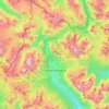 Cortina d'Ampezzo topographic map, elevation, relief