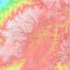 Cuenca topographic map, elevation, relief