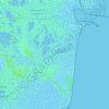 Danube Delta Biosphere Reserve topographic map, elevation, relief